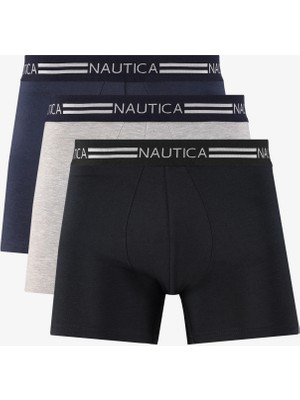 Nautica Erkek Lacivert Standart Fit 3'lü Boxer