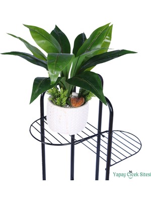 Yapay Çiçek Sitesi Beton Saksıda Yapay Bitkili Tanzimler Model 18
