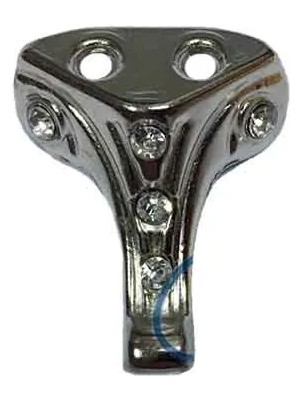 Najmaddin Moda Taşlı Ahşap, Mdf, Sunta Sandık Ayağı, Kutu Ayak 2,5 cm - Nikel