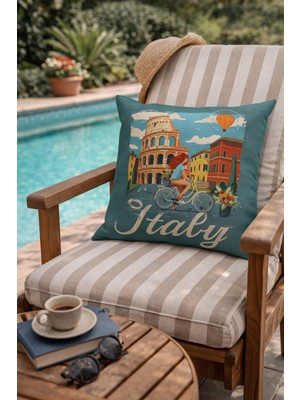 Evdek Çift Tarafı Baskılı Kırlent Kılıfı 6eod5