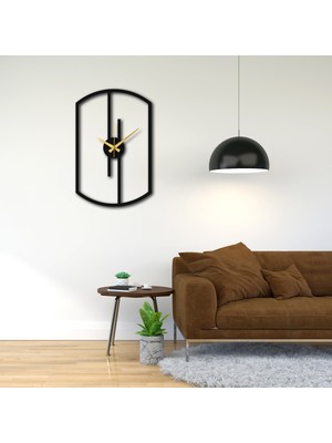 Mee Wall Art Sallanan Sarkaçlı Modern Metal Duvar Saati, Metal Duvar Saati