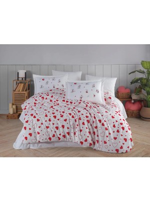 K&A Çift Kişilik Poplin Nev Venüs Kırmızı