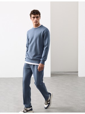 Marks & Spencer Pamuk Karışımlı Bisiklet Yaka Sweatshirt