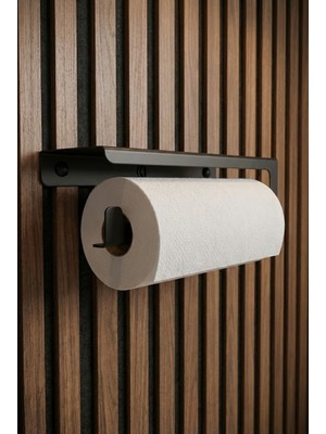 Mee Wall Art Minimal Duvar-Ahşap Tipi Kağıt Havluluk – 2 mm Paslanmaz Metal