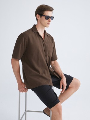 Lc Waikiki Yeni Sezon Regular Fit Kısa Kollu Gabardin Erkek Gömlek