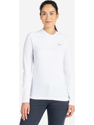Decathlon Kadın Uv Korumalı Uzun Kollu Tişört - Beyaz - Sailing 500