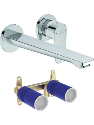 Ideal Standard Cerafine O Ankastre Lavabo Bataryası-Chrome-Kıt2 +Ankastre Lavabo Bataryası Iç Set-Kıt1-2 Parça | Is.35.05.01.01