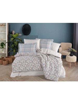 K&A Çift Kişilik Poplin Nev Lola Mavi