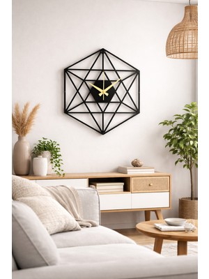 Mee Wall Art Sarkaçlı Metal Duvar Saati | 2 mm Metal Sac Elektrostatik Fırın Boyalı Modern Dekoratif Saat