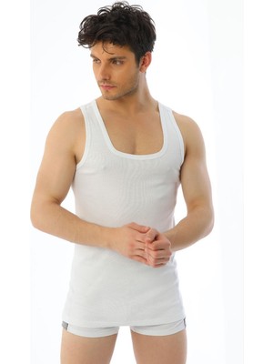 Çift Kaplan Erkek %100 Pamuklu Ribana Esneyen Rahat Atlet 1 Adet