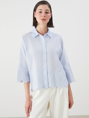 Lc Waikiki Yeni Sezon Ajurlu Brode Kadın Gömlek