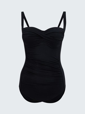 Lc Waikiki Yeni Sezon Dikişli Pedli Büzgü Detaylı Kadın Mayo