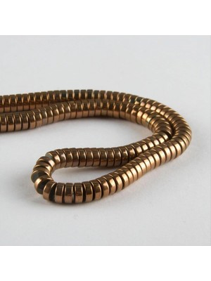 Marsilyan Hematit Rondela Disk Taşı 6 mm