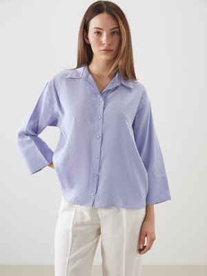 Lc Waikiki Yeni Sezon Modal Karışımlı Oversize Kadın Gömlek