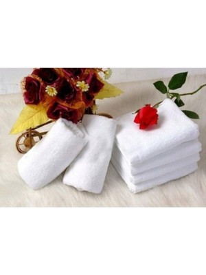 Evsay Sade Beyaz El Yüz Havlusu 6'lı 50*90 Beyaz