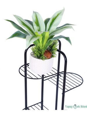 Yapay Çiçek Sitesi Beton Saksıda Yapay Bitkili Tanzimler Model 19