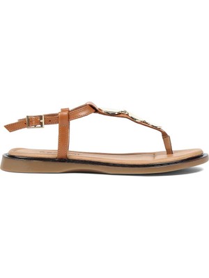 Celal Gültekin Kadın Taba Parmak Arası Deri Sandalet