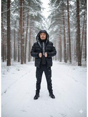 Oskar Winchester Kapişonlu Şişme Mont