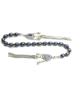 Blackcraft Mavi Galalith ve Oltu Zaza Tespih