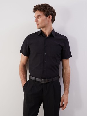 Lc Waikiki Yeni Sezon Regular Fit Kısa Kollu Poplin Erkek Gömlek