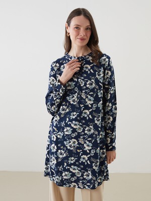 Lc Waikiki Yeni Sezon Hakim Yaka Desenli Kadın Tunik