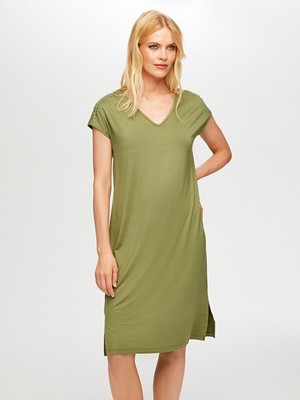 Faik Sönmez Troklu Örme Elbise S25ELB002