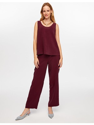 Faik Sönmez Yuvarlak Yaka Modallı Atlet W26ATL014