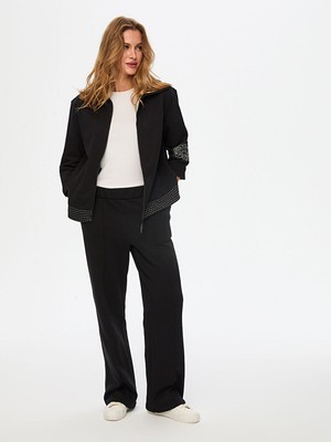 Faik Sönmez Patch ve Punto Dikiş Detaylı Eşofman Üst W26ESU002