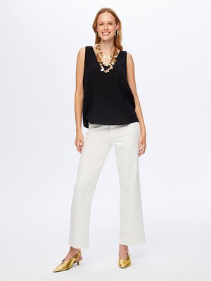 Faik Sönmez Modallı V Yaka Örme Atlet W26ATL011