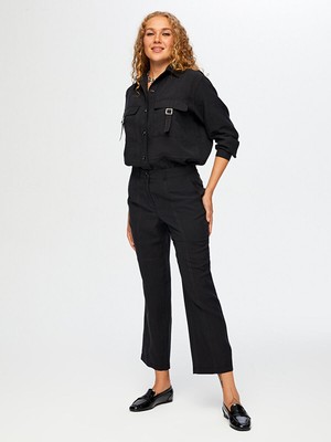 Faik Sönmez Dikiş Detaylı Straıght Fıt Pantolon W26PNT004