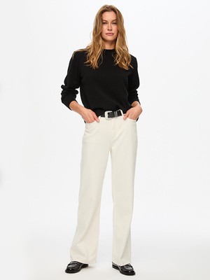 Faik Sönmez Bisiklet Yaka %100 Kaşmir Triko Bluz W26TRB002