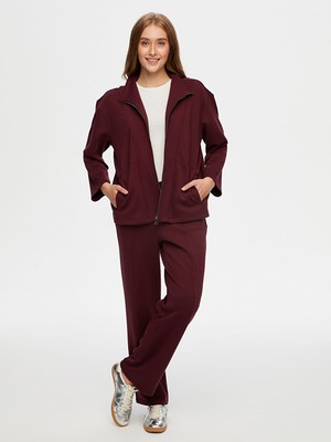 Faik Sönmez Dik Yaka Modallı Eşofman Üst W26ESU005