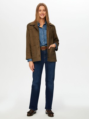 Faik Sönmez Astarlı Süet Ceket W26CKT007