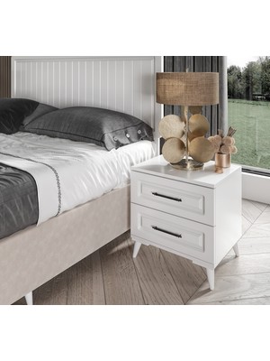 Guneystore Gözde Komple Mdf Beyaz Komodin