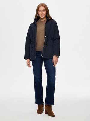 Faik Sönmez Içi Kapitone Detaylı Kapüşonlu Kapitone Kaban W26KKB005