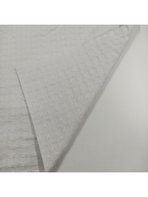 Kaf Kumaş %100 Pamuk Otel Pikesi Kumaşı | Geniş En | Beyaz