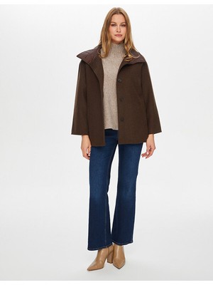 Faik Sönmez Içi Kapitone Detaylı Kaban W26KBN001