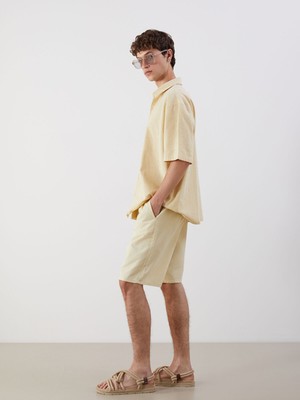 Lc Waikiki Yeni Sezon Rahat Kalıp Gabardin Erkek Şort