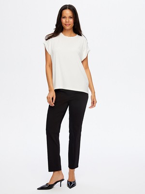 Faik Sönmez Omuzu Zincir Detaylı Modelli Tshirt W26TSH091