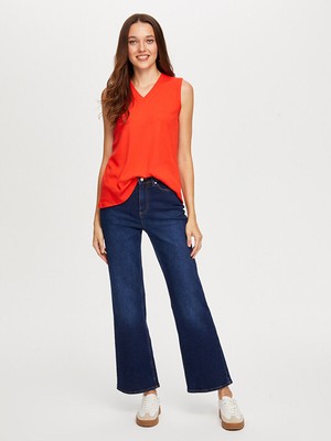 Faik Sönmez Relax V Yaka Modallı Kaşkorse Atlet W26ATL017