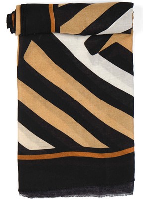 Faik Sönmez Çizgi Desenli Şal W26SAL018