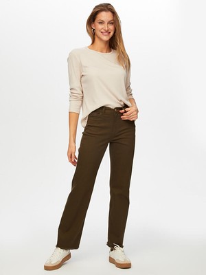 Faik Sönmez Relax Uzun Kollu Modallı Kaşkorse Tshirt W26TSH099