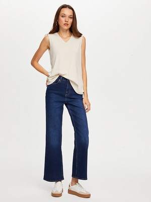 Faik Sönmez Relax V Yaka Modallı Kaşkorse Atlet W26ATL017