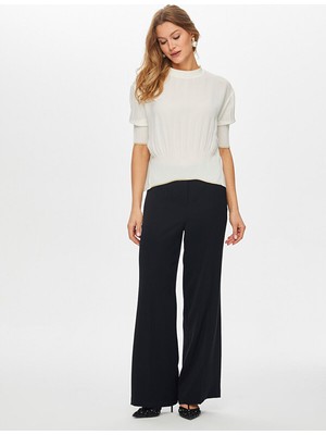 Faik Sönmez Triko Bantlı Eteği Pilise Detaylı Bluz S26BLZ005
