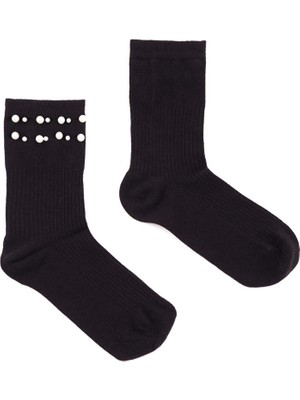 Faik Sönmez Inci Detaylı Soket Çorap W26CRP009