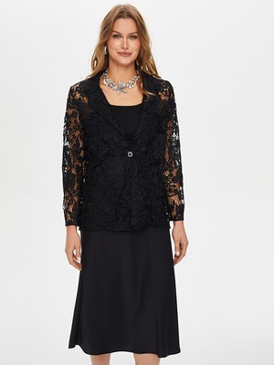 Faik Sönmez Dantel Blazer Ceket S26CKT046