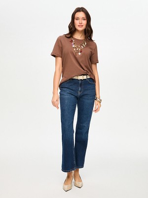 Faik Sönmez %100 Pamuk Yuvarlak Yaka T-Shırt S26TSH008