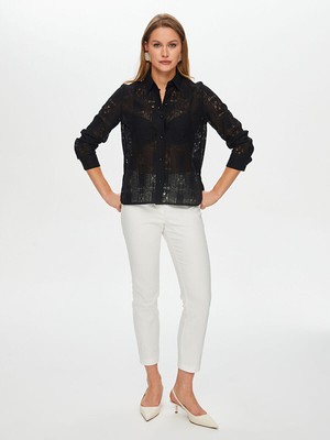 Faik Sönmez Dantel Gömlek S26GML010