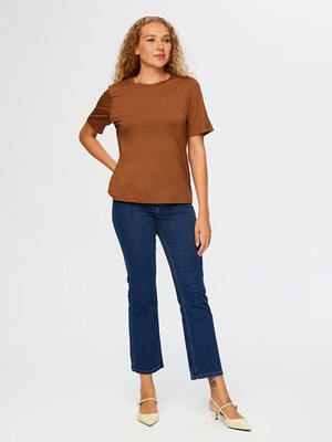 Faik Sönmez Yuvarlak Yaka Kısa Kol T-Shirt W26TSH009