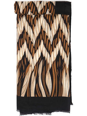 Faik Sönmez Zigzag Desenli Şal W26SAL019